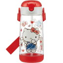 ハローキティ スケッチ ストロー付ボトル 480ml 水筒 PDSH5 キャラクターグッズ お子様用水筒 ストローボトル Sk1317