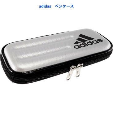 adidas アディダス ソフトペンケース セミハードタイプ 銀黒 PT1502AI04S24 三菱鉛筆 PT-1502 AI04 文具 筆入れ 筆箱 ペンポーチ Ss198