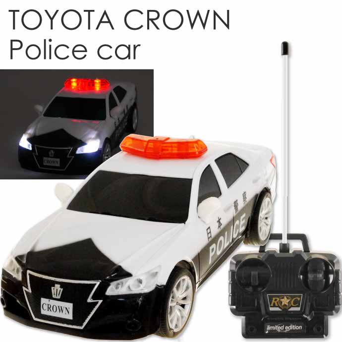 オンロードカー ラジコンカー TOYOTA CROWN クラウンパトカー HAC3262 前進後退 左右方向 ラジコン 警告灯 ヘッドライト光る サイレン音鳴る Ah184