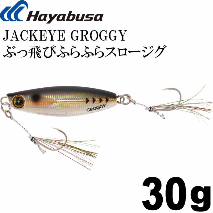 JACKEYE ぶっ飛びふらふらスロージグ ジャックアイグロッキー FS416 30g No.5 ライブリーアジ Hayabusa メタルジグ 釣り具 Ks1812