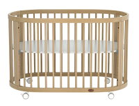 BOORI ブーリ ベビーベッド 添い寝ベッド キッズベッド 学習机 4in1楕円形ベッド　オアシス