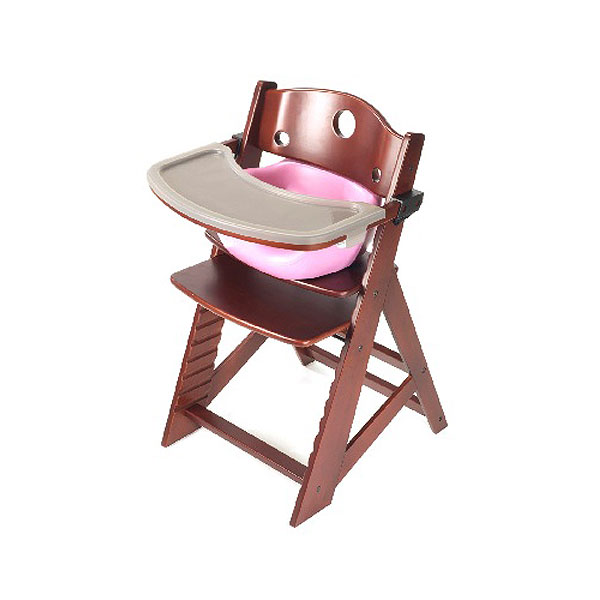 楽天あずはーと楽天市場店【Price Down!!】キーカルー 木製ハイチェア（マホガニー/ライラック）keekaroo High Chair set【kekaroo-hi002MA】【新商品続々入荷中♪】【RCP】　upup7 apap8 fs04gm