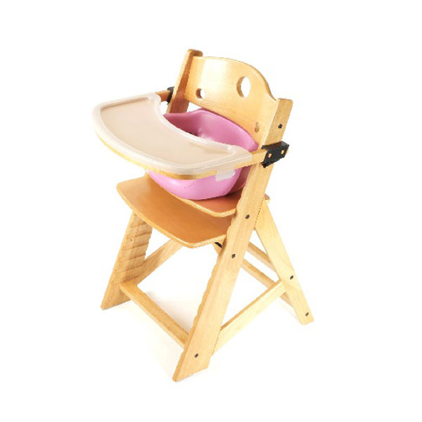 楽天あずはーと楽天市場店【Price Down!!】キーカルー 木製ハイチェア（ナチュラル/ライラック）keekaroo High Chair set【kekaroo-hi002NA】【新商品続々入荷中♪】【RCP】　upup7 apap8 fs04gm