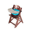 楽天あずはーと楽天市場店【Price Down!!】キーカルー 木製ハイチェア（マホガニー/アクア）keekaroo High Chair set【kekaroo-hi004MA】【新商品続々入荷中♪】【RCP】　upup7 apap8 fs04gm