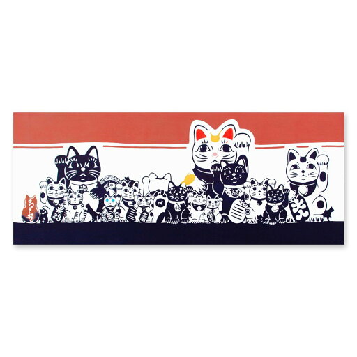 【宮本(株)商品★税込2860円以上で送料無料キャンペーン】【宮本】kenema -けねま-注染手ぬぐい縁起 猫手まねき【日本製 Made in Japan】【2022Feb】 【宮本(株)商品★税込2860円以上で送料無料キャンペーン】【宮本】kenema -けねま-注染手ぬぐい縁起 猫手まねき【日本製 Made in Japan】【2022Feb】