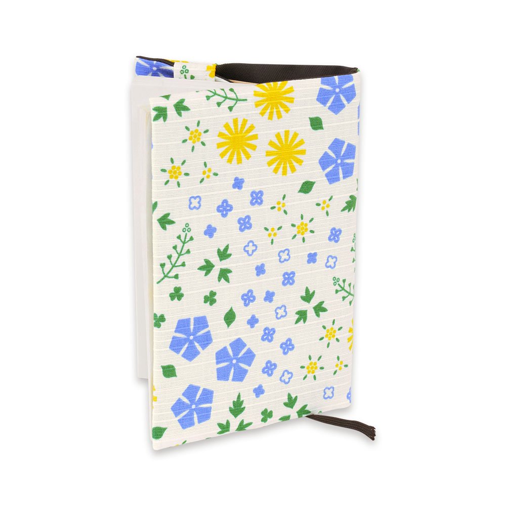 【宮本（株）商品★税込2860円以上で送料無料キャンペーン】【宮本】kenema -けねま-おかみさんの風呂敷シリーズ　ブックカバー(文庫A6)野の花【日本製 Made in Japan】【2022Dec】