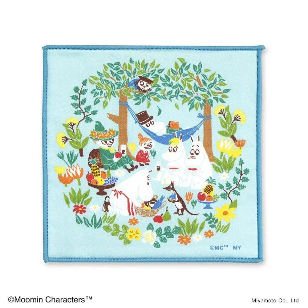 Rakuten - 【宮本（株）商品★税込2860円以上で送料無料キャンペーン】【宮本】はんかちMOOMIN ムーミンミニハンカチ ピクニック【2026Feb】