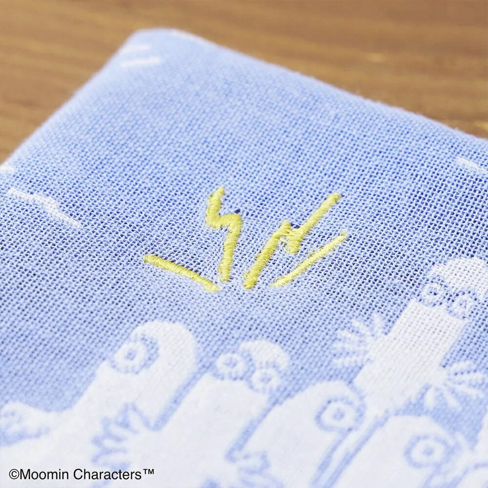 【宮本（株）商品★税込2860円以上で送料無料キャンペーン】【宮本】はんかちMOOMIN ムーミン三重ガーゼハンカチ 夜の海【2024Apr】