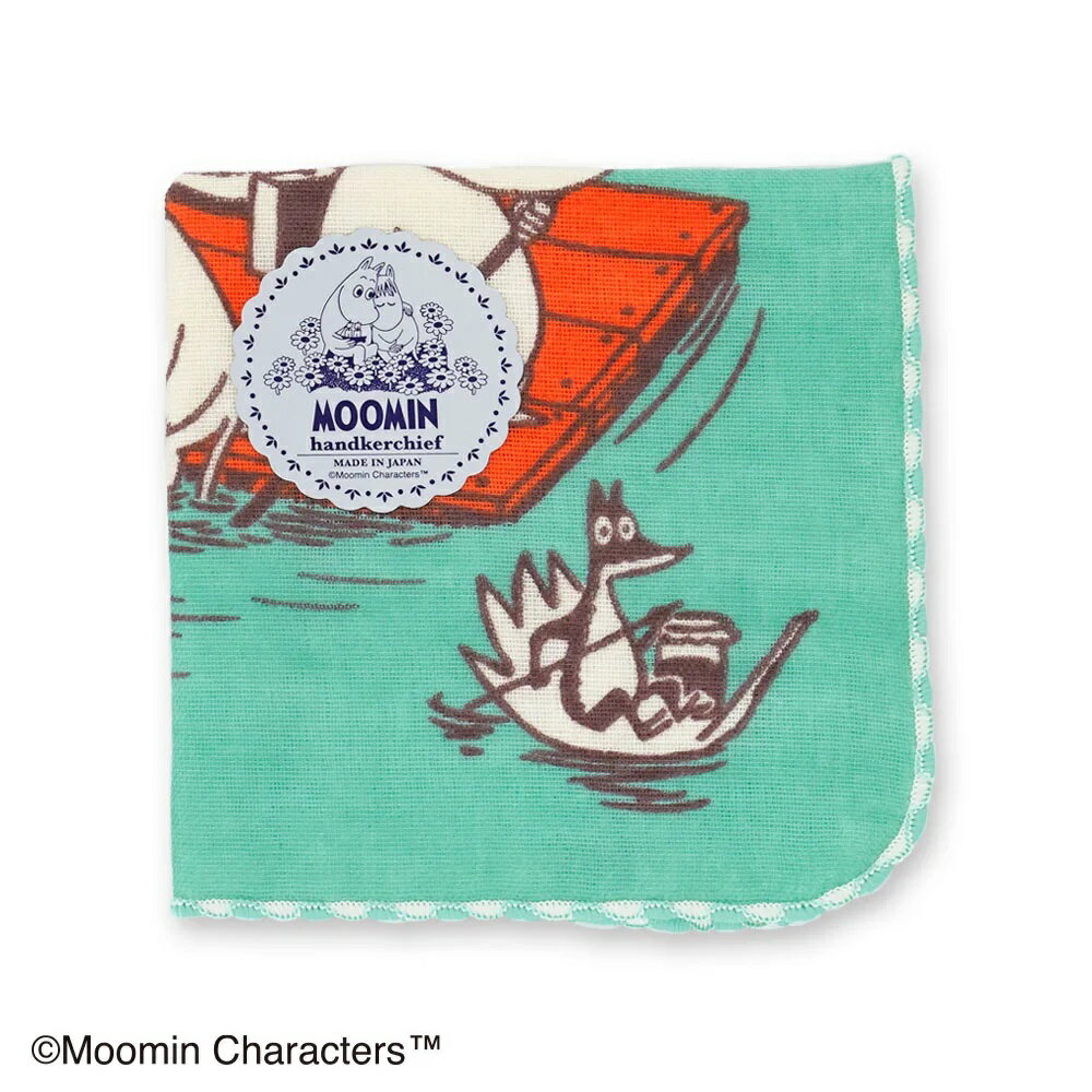 【宮本(株)商品★税込2860円以上で送料無料キャンペーン】【宮本】 はんかちMOOMIN ムーミン いかだに乗って