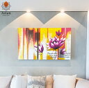 絵画 花 サンダルウッド 1 【 おしゃれ 壁掛け 絵 花の絵 アートパネル 花 白檀 アジアン インテリア アート バリ絵画 ファブリックパネル バリ 雑貨 リゾート 】