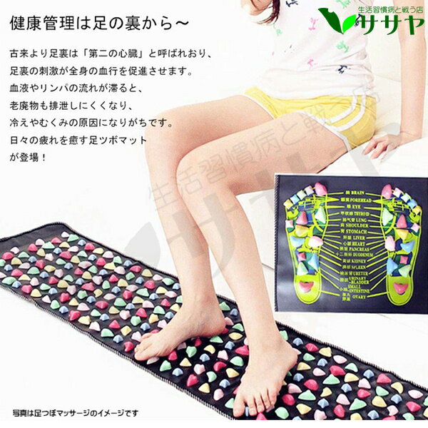 足つぼマットマッサージミニ35times;35cm痛い踏みあしつぼ健の路健康グッズ血行美容生活習慣病と戦う店AMC