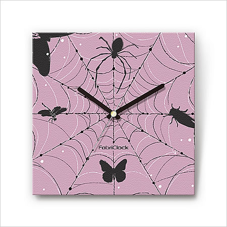 【最大2500円OFFCP】 壁掛け 時計 おしゃれ 【FabriClock】 ファブリクロック クモの巣 FCM-HD-009 ウ..