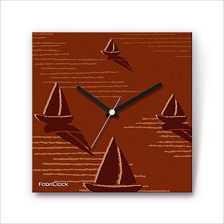 壁掛け 時計 おしゃれ 【FabriClock】 ファブリクロック ヨット FCM-VE-006 ウォールクロック インテリ..