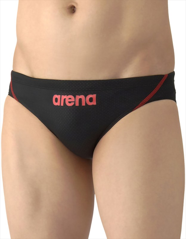 【1点までメール便可】[arena]アリーナボーイズWA承認競泳水着レーシングリミック(AS6SRC24B)(BKRD)ブラック×レッド