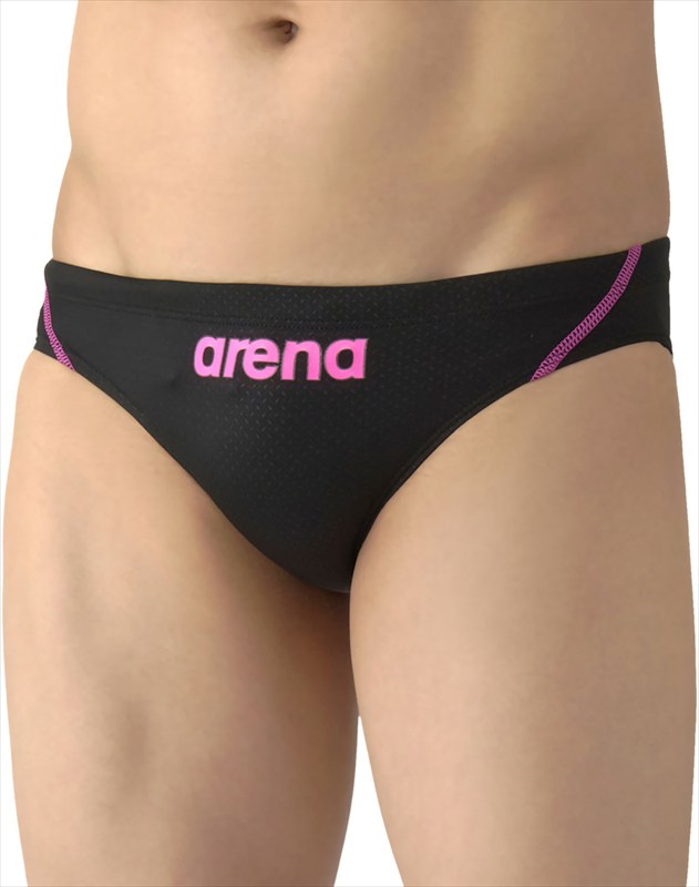 【1点までメール便可】[arena]アリーナメンズWA承認競泳水着レーシングリミック(AS6SRC24M)(BKPK)ブラック×ピンク