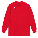[DESCENTE]デサントV首長袖ゲームシャツ(DSS4311)(RED)レッド