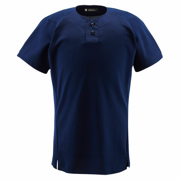 [DESCENTE]デサントユニフォームシャツハーフボタンシャツ(DB1012)(NVY)ネイビー(4)