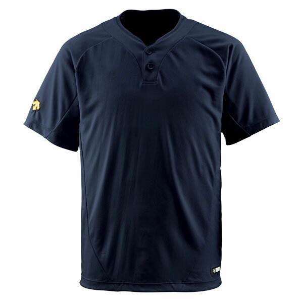 [DESCENTE]デサント2ボタンTシャツ(DB201)(BLK)ブラック(4)