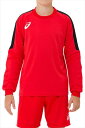 アシックスジュニアサッカーキーパーウェアジュニア GKゲームシャツ(2104A006)(600)CLASSIC RED