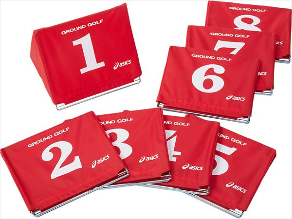 [asics]アシックスグラウンドゴルフアクセサリー大型スタート表示板セット(3283A027)(600)レッド
