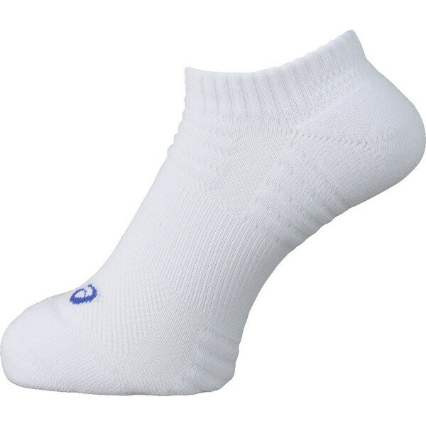 【数量2までメール便可】[asics]アシックスアンクルソックス(XAS055)(0145)ホワイト×ブルー