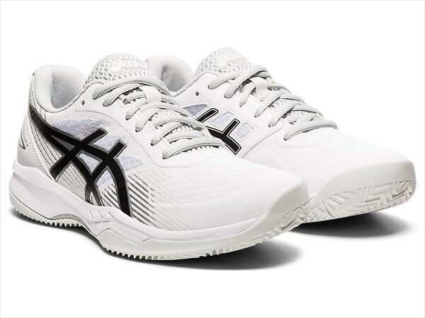 [asics]アシックスレディースクレー・オムニコート用テニスシューズGEL-GAME 8 CLAY/OC(1042A151)(101)ホワイト/ブラック