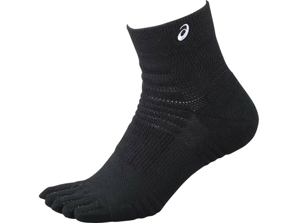 [asics]アシックス5本指ソックス13（はき口-かかとまでの長さ13cm）(3033B926)(001)パフォーマンスブラック/ブリリアントホワイト