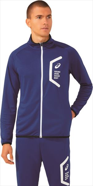 [asics]アシックスTEAM トレーニングスリムジャケット(2031D909)(401)アシックスブルー