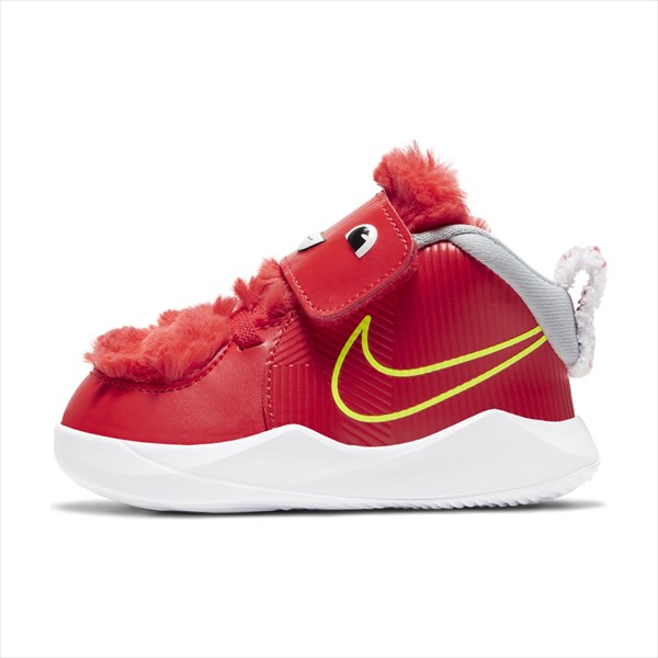 [NIKE]ナイキジュニアバスケットボールシューズナイキ チーム ハッスル D 9 LIL TD(CT4066600)(600)CHILE RED/CHILE RED-WOLF GREY-BLACK