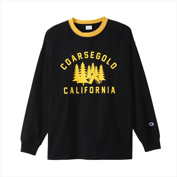 [Champion]チャンピオンロングスリーブTシャツ(C3-X404)(090)ブラック