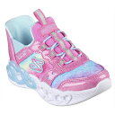 [SKECHERS]スケッチャーズ スリップインズ光るキッズシューズINFINITE HEART LIGHTS(303755N)(PKMT)ピンク/マルチ