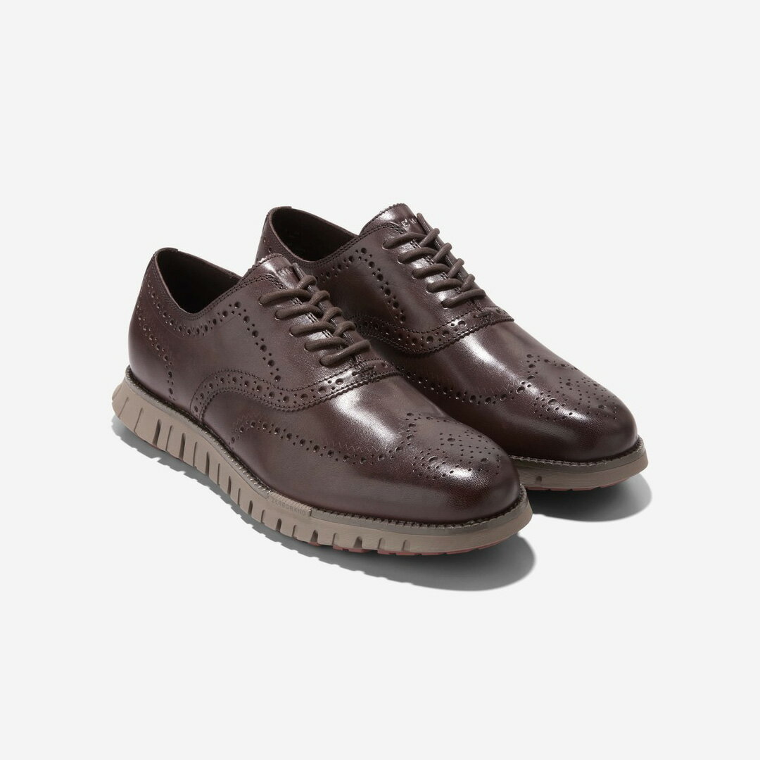 [COLE HAAN]コールハーンメンズシューズゼログランド リマスタード ウィングチップオックスフォード(C39603)CHダークチョコレート