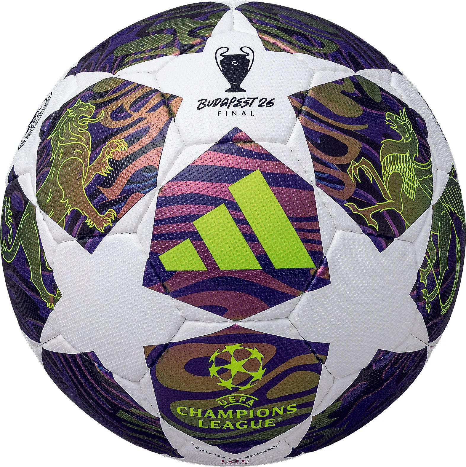 [adidas]アディダスサッカーボール検定4号球フィナーレ ブダペスト リーグ ルシアーダ(ADF441BU)ホワイト/パーブル