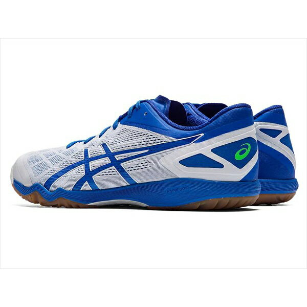 [asics]アシックス男女兼用 卓球シューズアタック ドミネート FF 2(1073A010)(100)ホワイト/エレクトリックブルー