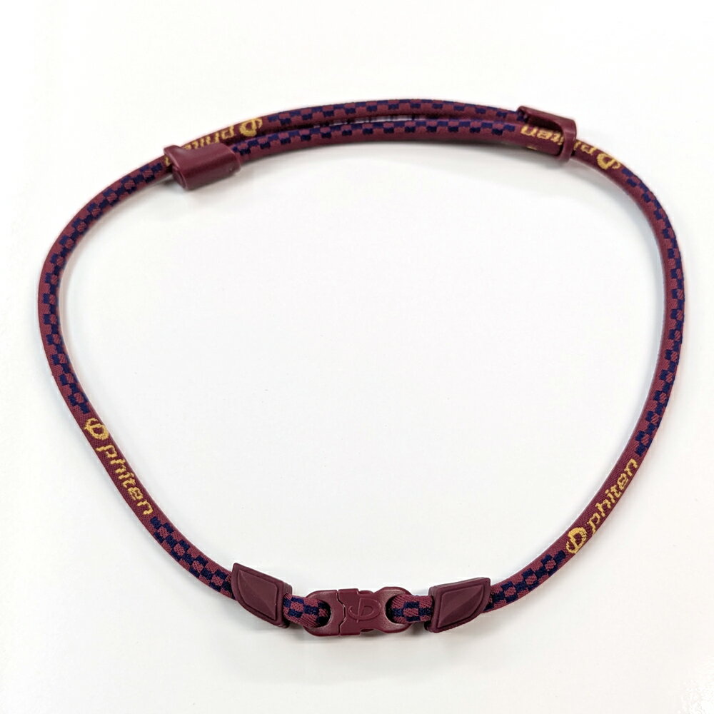 【1点までメール便可】[Phiten]ファイテンRAKUWAネック メタックスダークパープル/ベージュ