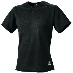 [SSK]エスエスケイ2ボタンプレゲームシャツ(無地)(BW1660)(90)ブラック