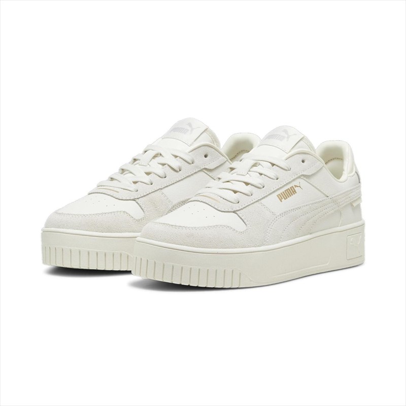 [puma]プーマレディースカジュアルシューズキャリーナ ストリート SD(395093)(02)ベイパー グレー/ベイパー グレー/プーマ ゴールド