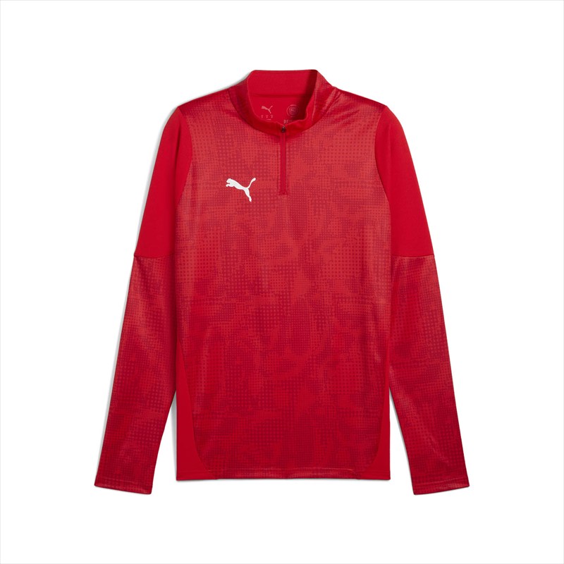 【6/4 20時~6/10 エントリーでポイント10倍】[puma]プーマteamCUP TR 1/4 ジップトップ(660216)(01)プーマ レッド(4)