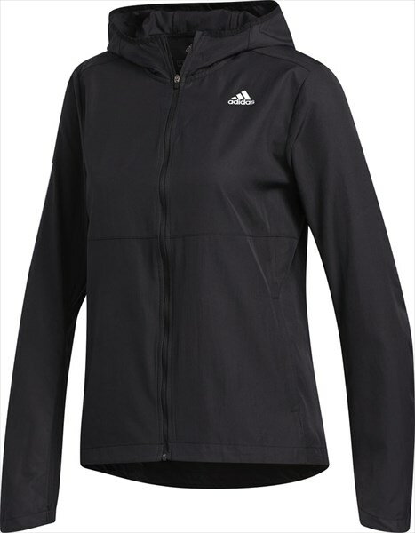 [adidas]アディダス レディースランニングウェアOWN THE RUN WIND JACKET HOODED W(FYT16)(FM6928)ブラック