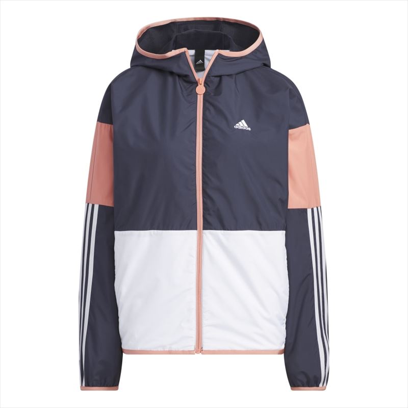 [adidas]アディダス レディースW TEAM ウーブンジャケット(IEH73)(IK9869)ホワイト/レジェンドインク/ワンダークレイ