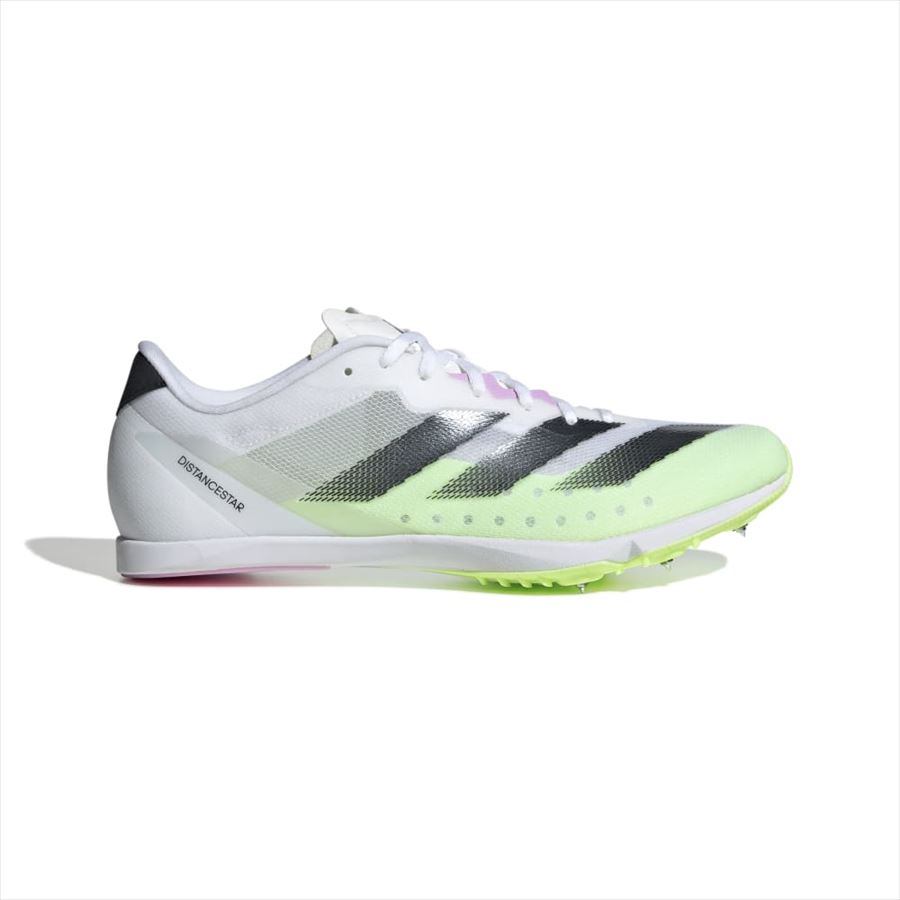 [adidas]アディダス陸上シューズDISTANCESTAR(IG7445)フットウェアホワイト/コアブラック/グリーンスパーク