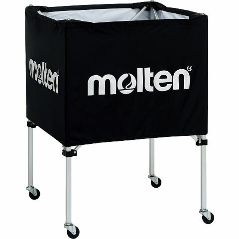 【メーカー直送商品】【日時指定不可】[molten]モルテンボールカゴ 中・背低(BK0021-K)ブラック