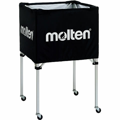 【メーカー直送商品】【日時指定不可】[molten]モルテンボールカゴ　中・背高(BK0023-K)ブラック