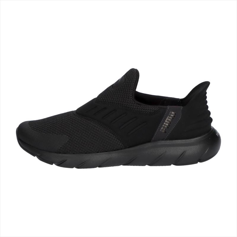 [puma]プーマメンズランニングシューズSOFTRIDE フレックス EASE IN ワイド(309902)(01)プーマ ブラック/フラット ダーク グレー