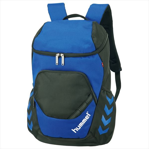 [hummel]ヒュンメルジュニアチームバックパック 24L(HFB8034)(9063)ブラック×ロイヤルブルー
