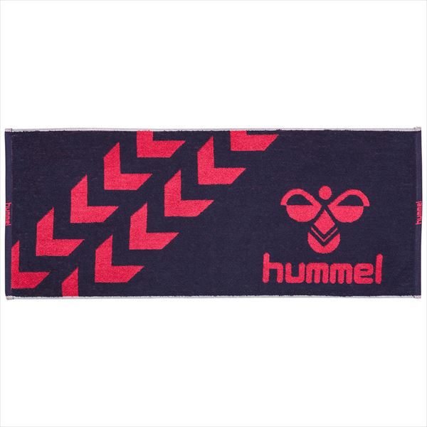 [hummel]ヒュンメルスポーツタオル(HAA5021)(7024)ネイビー×S.ピンク(4)