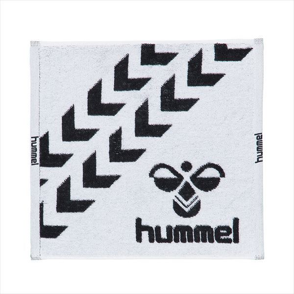 【1点までメール便可】[hummel]ヒュンメルハンドタオル(HAA5022)(1090)ホワイト×ブラック