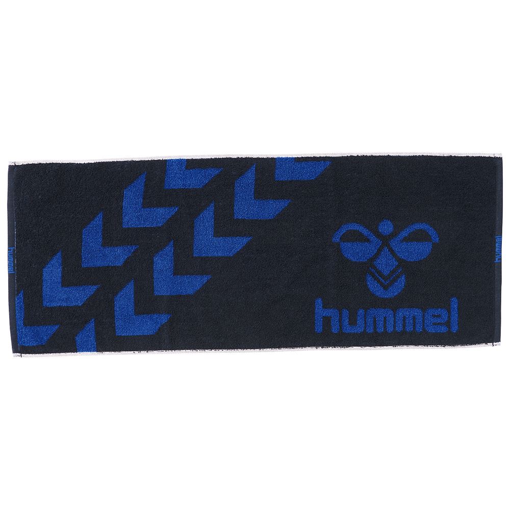 [hummel]ヒュンメルスポーツタオル(HAA5021)(9063)ブラック×ロイヤルブルー