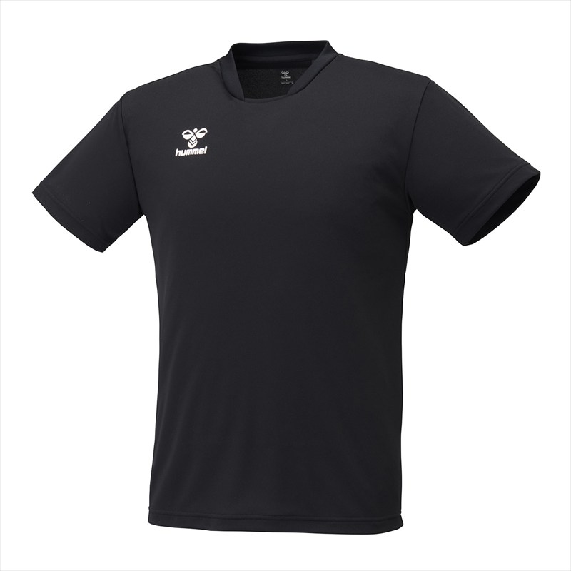 樂天商城 - 【1点までメール便可】[hummel]ヒュンメルチームTシャツ(HAP4219)(90)ブラック