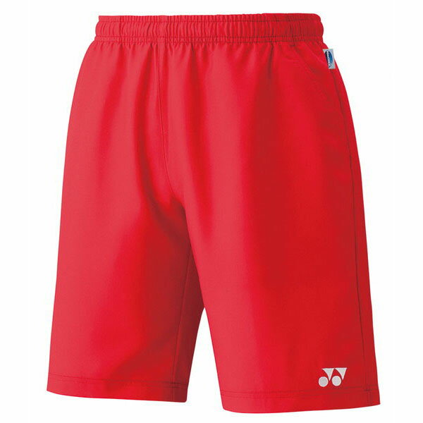 [YONEX]ヨネックスユニハーフパンツ(スリムフィット)(15048)(496)サンセットレッド